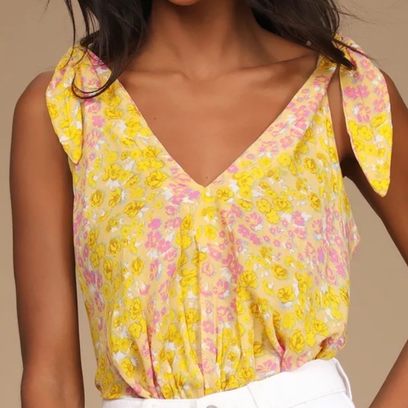 NWT Free People Bare It All Bodysuit Sunshine Combo - Picture 2 of 4